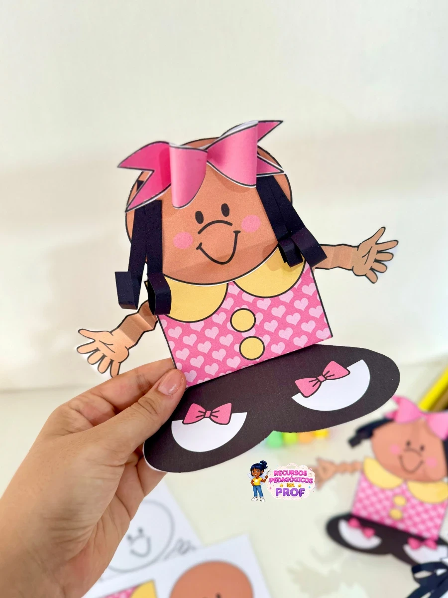 Prévia 1 de Atividades 3D Menina Bonita do Laço de Fita