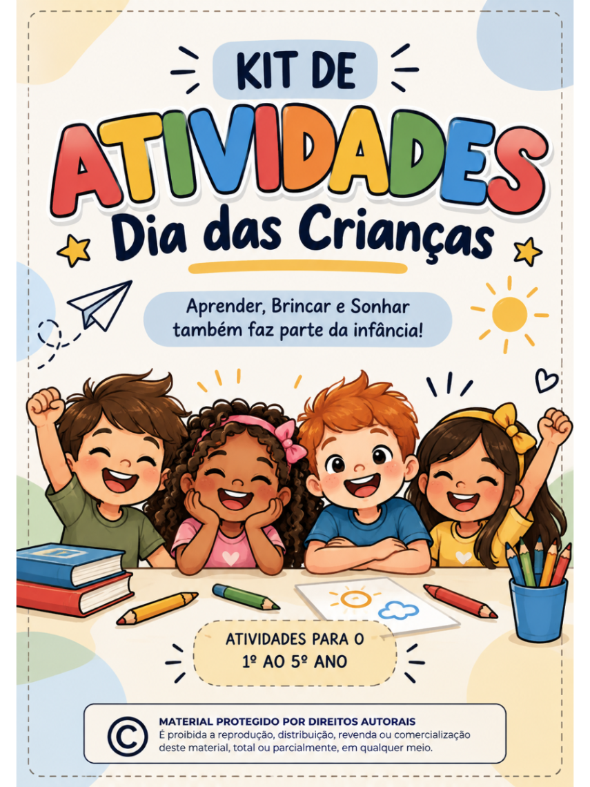 Kit Dia das Crianças – 7 Atividades Lúdicas + Certificado