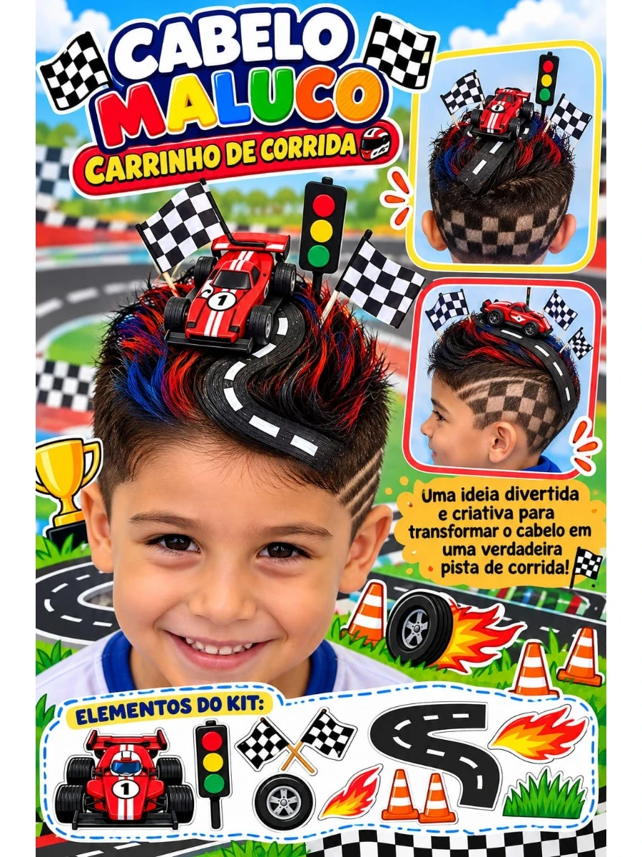CABELO MALUCO – CARRINHO DE CORRIDA! PDF _ Educação Infantil e Fundamental.