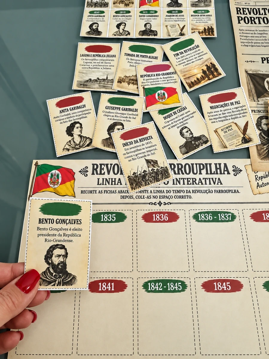 Atividades lúdicas sobre Revolução Farroupilha