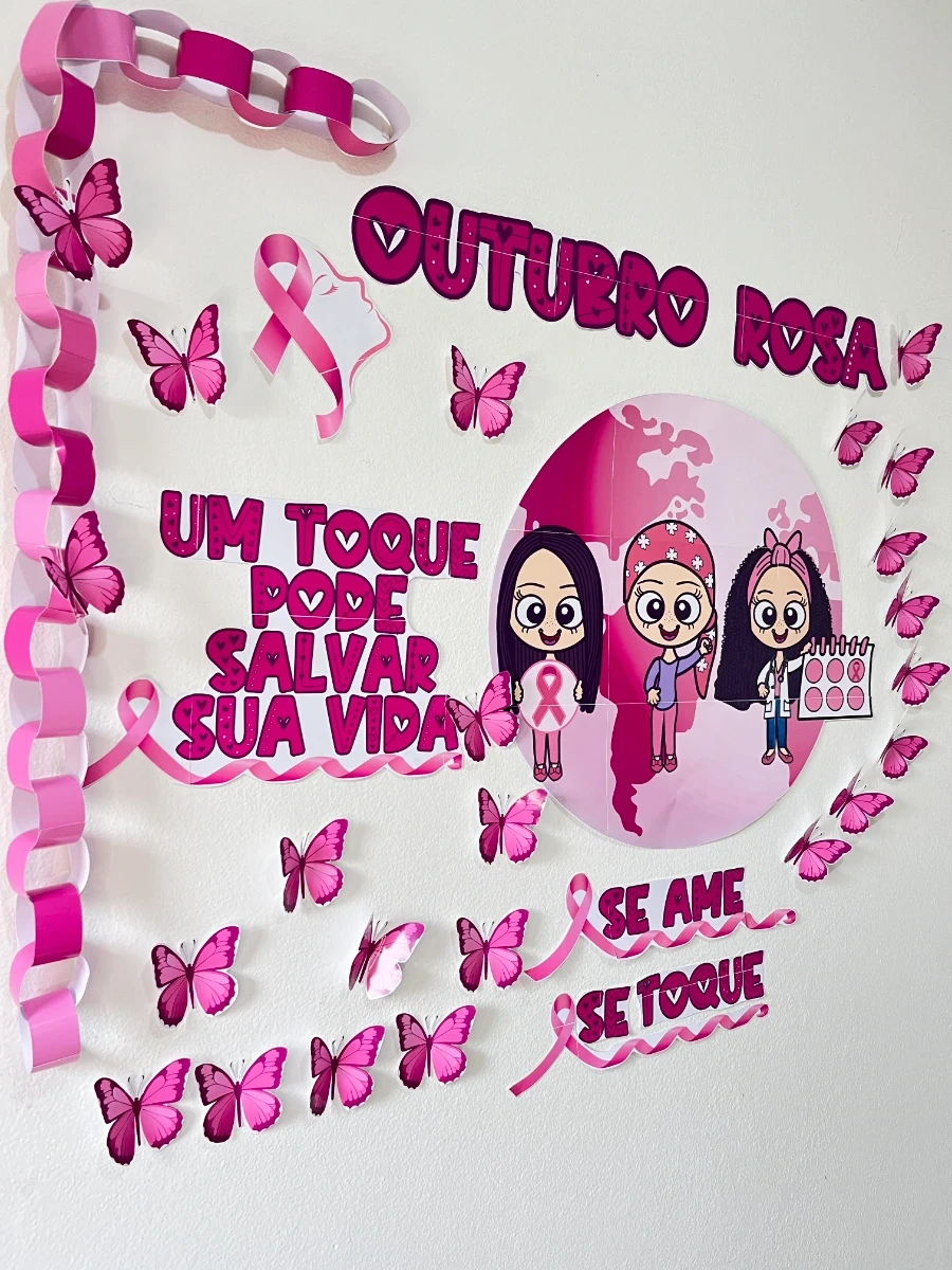 Painel Outubro Rosa: Inspire e Conscientize