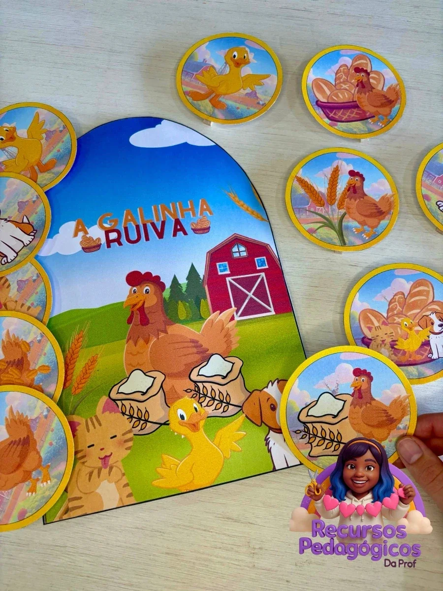 A Galinha Ruiva: Uma Lição de Trabalho em Equipe