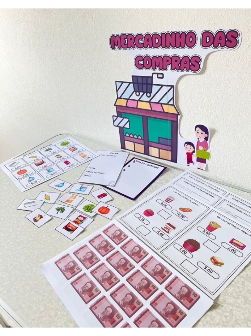 MERCADINHO DAS COMPRAS — APRENDER BRINCANDO FICA MUITO MAIS DIVERTIDO!