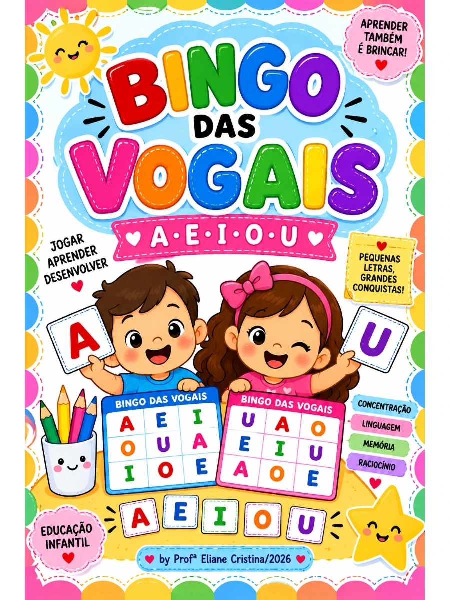 Capa do material: Bingo das sílabas – Material Pedagógico