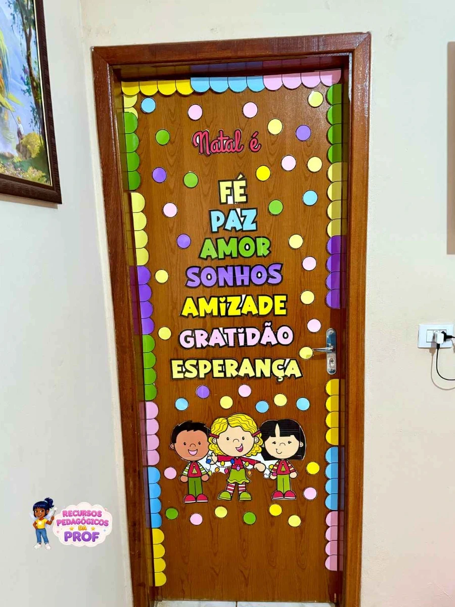 Capa do material: Decoração de Porta Tema Natal