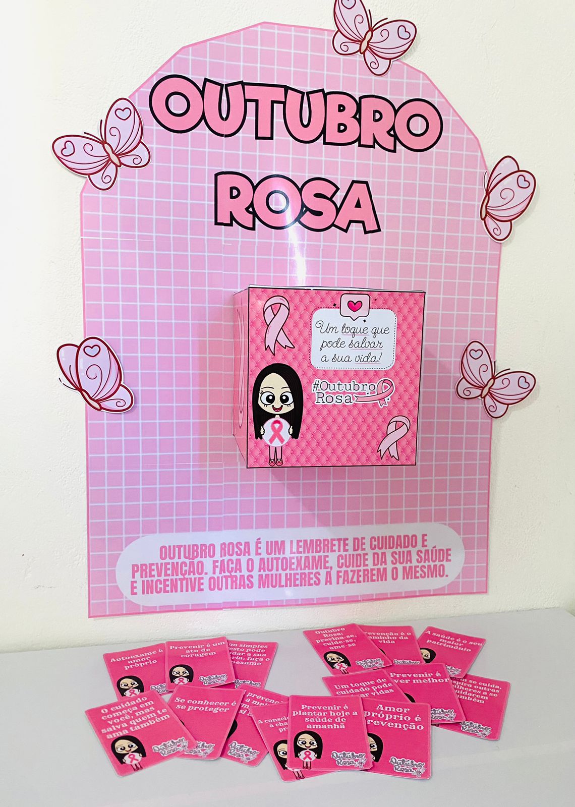 CAIXA DE MENSAGEM / CAIXA MOTIVACIONAL: OUTUBRO ROSA